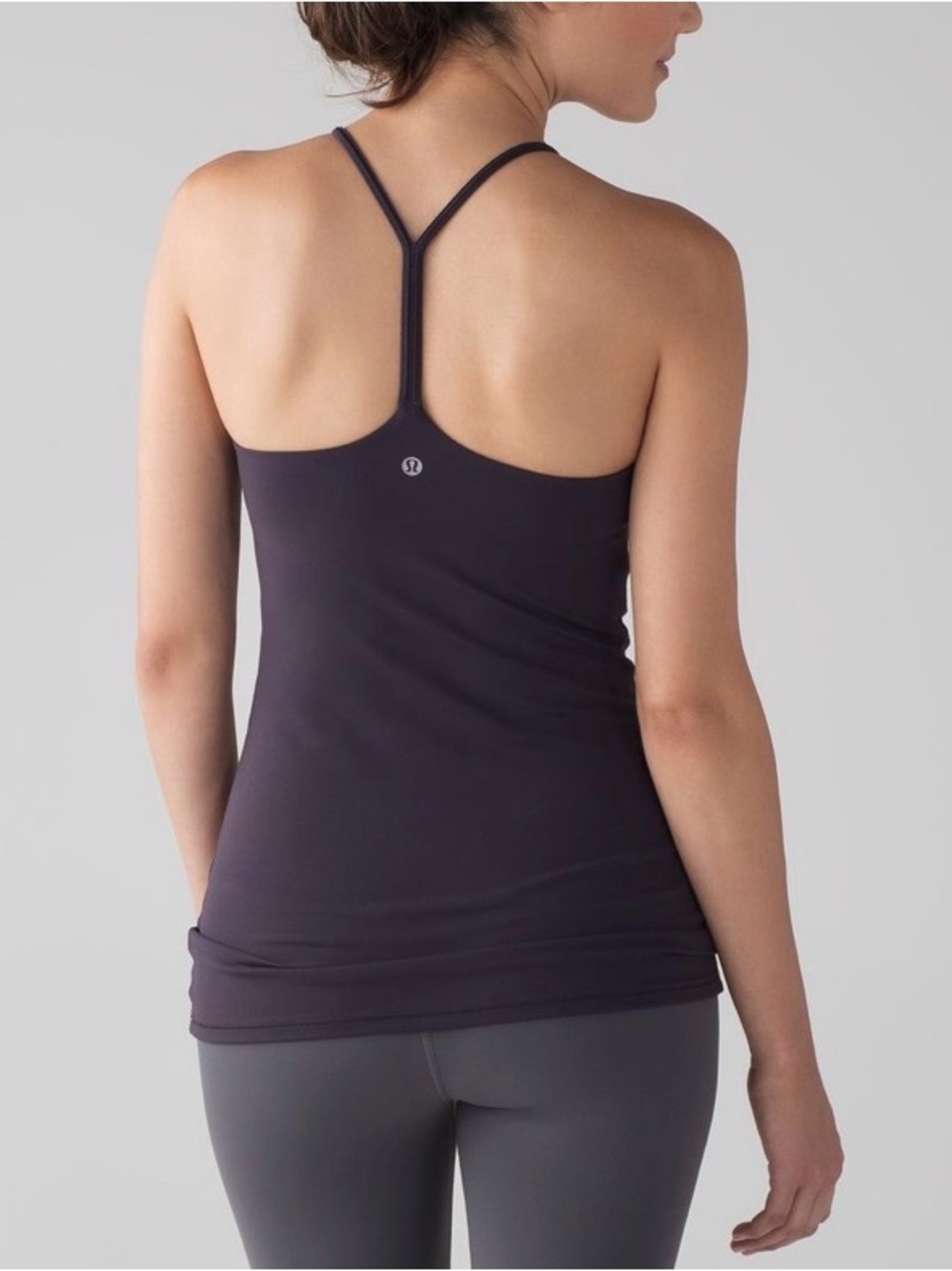 Lululemon Sun Setter Tank Top Boysenberry High Neck Strappy Back Size 10